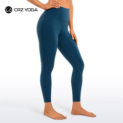 Women's Naked Feeling Yoga Pants 25 Inches - 7/8 High Waisted Workout Leggings