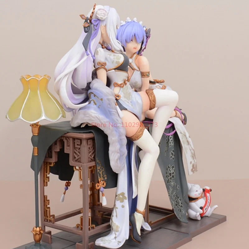 Re:life In A Different World From Zero Rem Emilia Chinoiserie Clothing Figure Model Collection Desktop Decoration Ornament Gifts