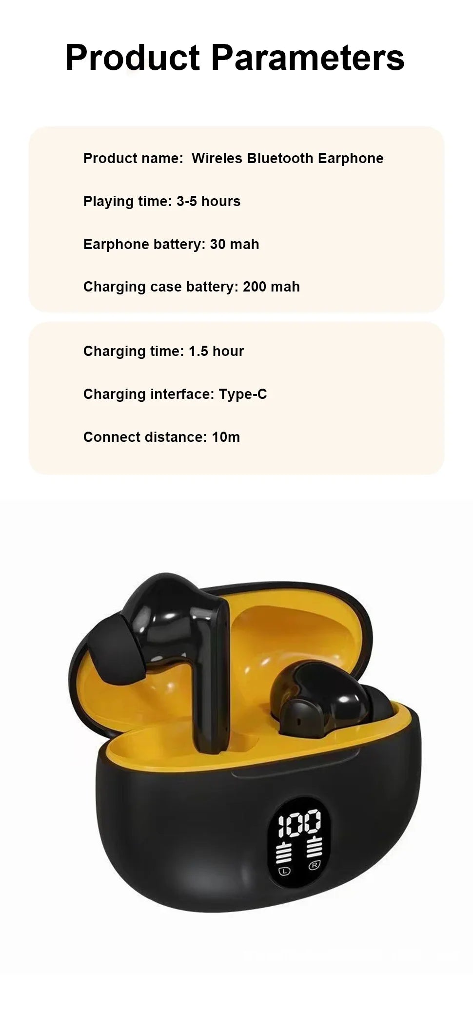 Bluetooth Earphones Wireless Headphone ENC-Calling Noise Cancelling Headset HiFi Stereo Handsfree Earphone HS510 Pro For Xiaomi