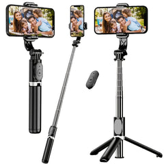 Extendable Selfie Stick All-in-1 Smartphone Tripod Stand With Wireless Remote