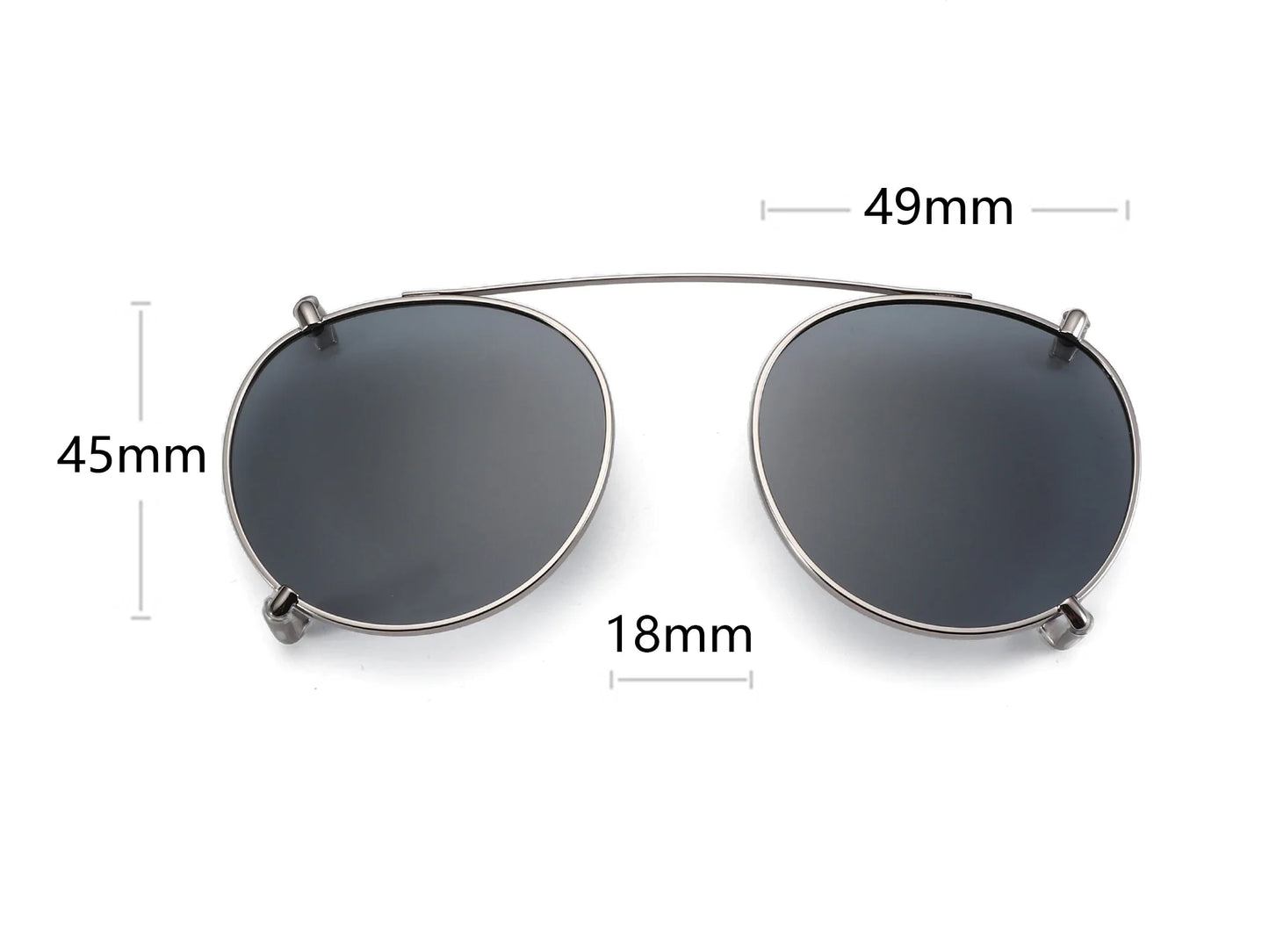 ZENOTTIC Steampunk Style Glasses (Anti Blue Light Blocking Eyewear) + Clip Lenses（Polarized Sunglasses Clips）for Women Men