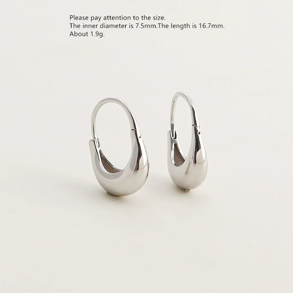 925 Sterling Silver Earring Fashion Geometry Butterfly Zircon Asymmetry Pearl Drop Earring Simple Temperament Trend Women Ear Je