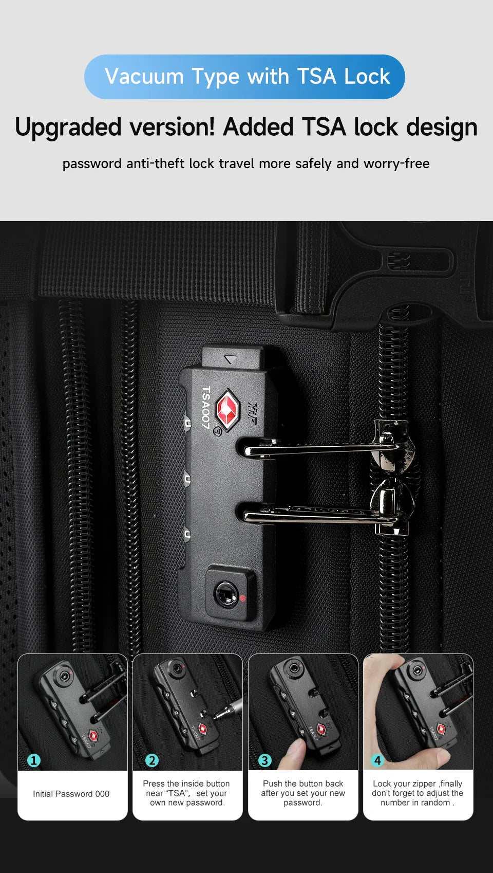 Tigernu Vacuum Compression Backpacks Men Travel Backpack Expandable USB Bag Large Capacity 17 Laptop Bags For Schoo Cabin Bags