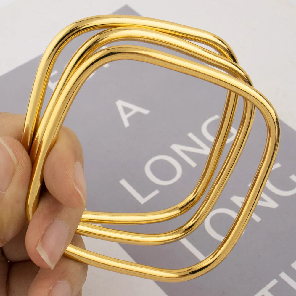 316L stainless steel gold-plated bracelet Fashion Personality Simple Punk Retro Hip-hop High Temperament Bracelet