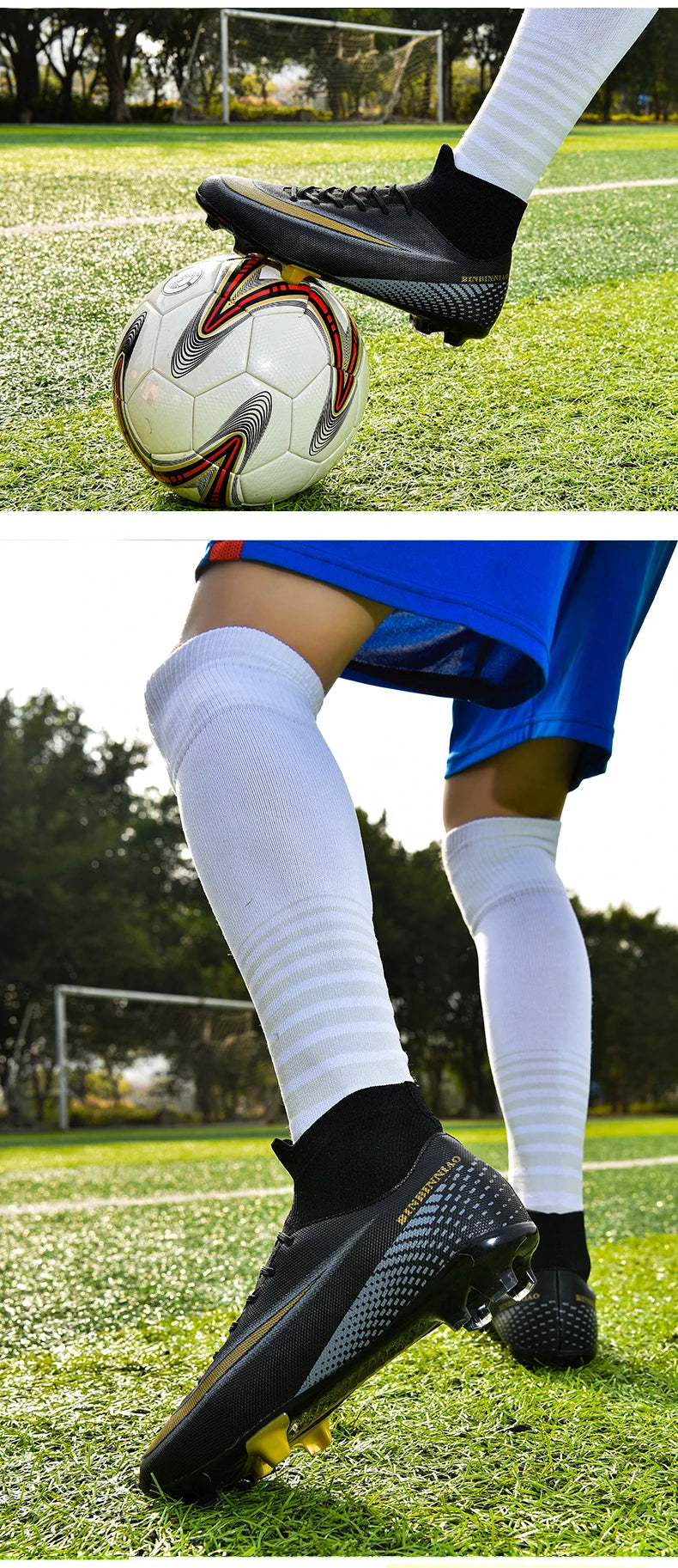 Football Boots Breathable Outdoor Lightweight Non-slip Training Soccer Shoes