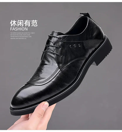 Dress Shoes for Men Shoes Men's Genuine Leather Business Formal Oxfords Footwear Man High Quality Leather Loafers Zapatos Hombre