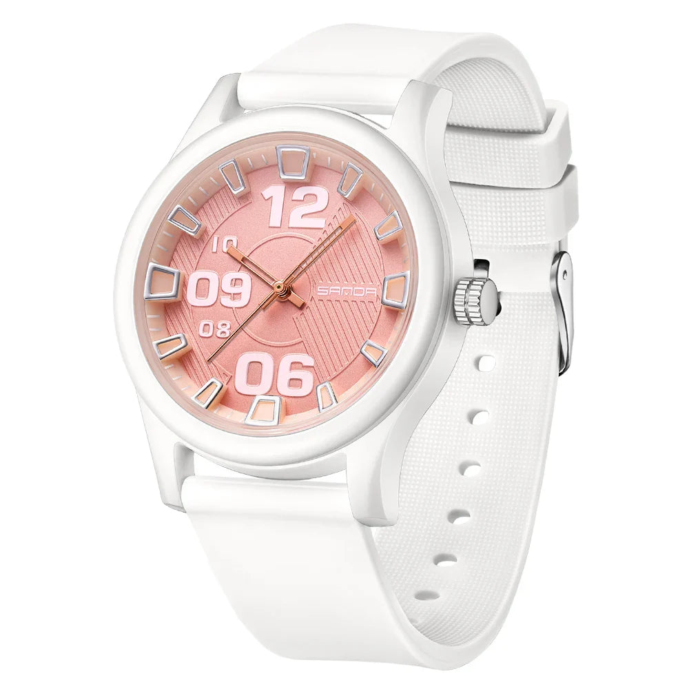 Fashion women's watches, simple casual Soft silicone strap lady watches waterproof, nurse watches for woman, ladies wristwatch