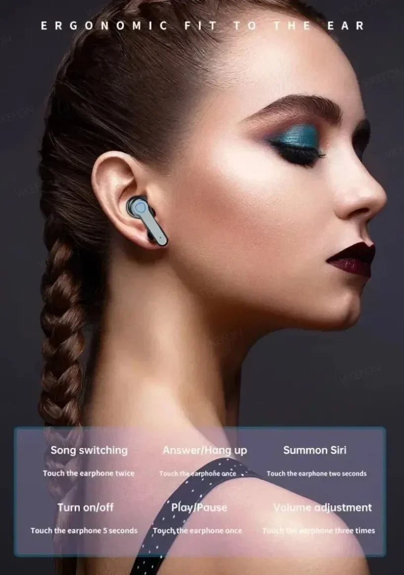 M19 TWS Wireless Bluetooth Headset Noise Cancelling Gaming Earbuds with Mic Wireless Headphones Bluetooth Earphones for Phones