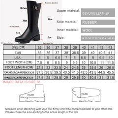 AIYUQI Women Riding Boots Winter 2023 Genuine Leather Women Motorcycle Boots Large Size Wool Warm Shiny Women Snow Boots