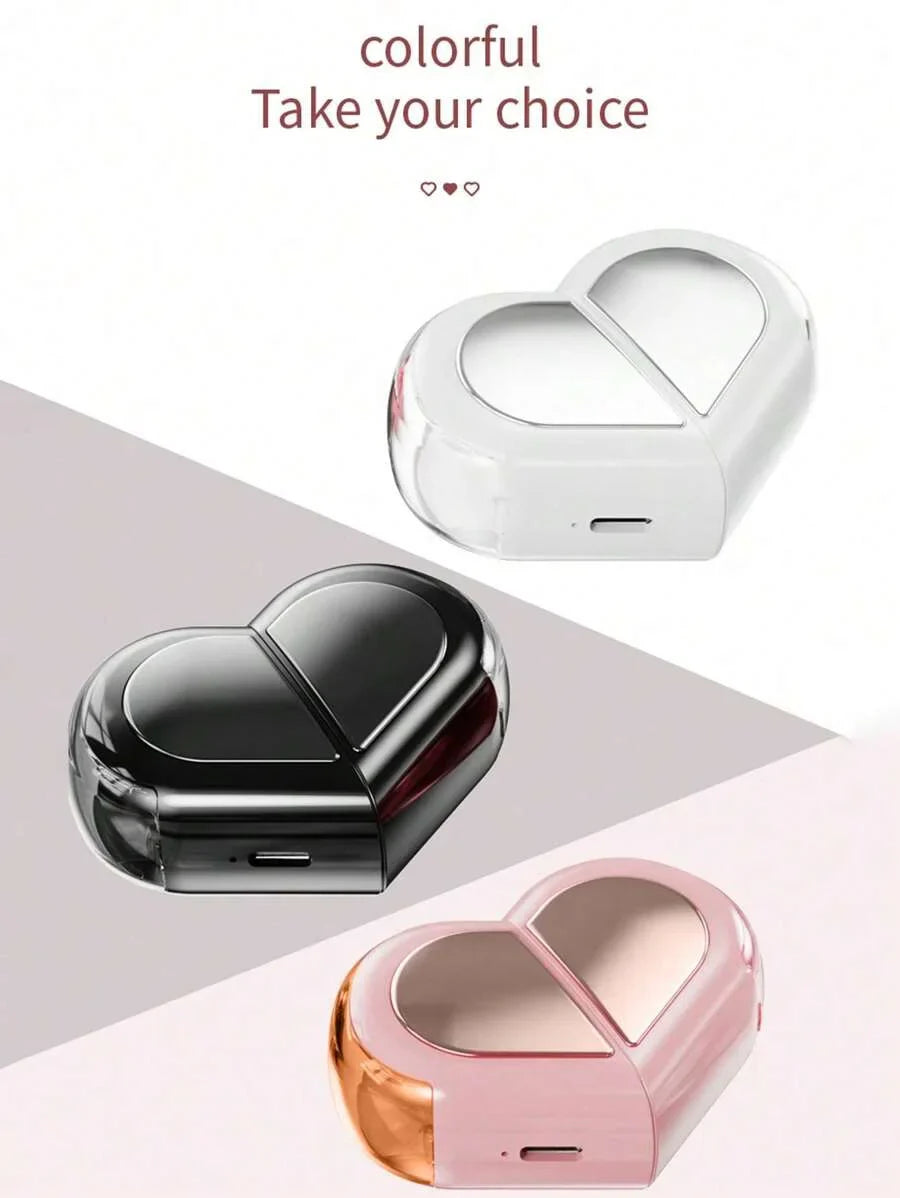 Heart-shaped Rotatable Wireless Bluetooth Earphones Stereo Sound Headphones Touch Control Earbuds Gamer Headsets gifts for girl