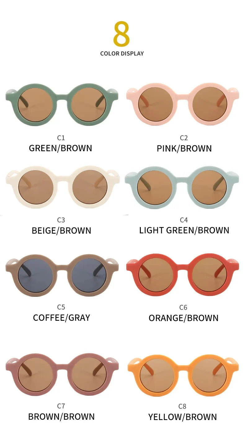 2024 new children's sunglasses yuanchaotong UV400 plastic  glasses  sunglasses