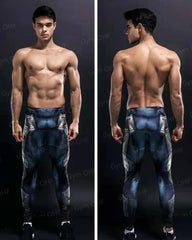 Rashguard Men Compression Tight Leggings Running Sports Male Fitness Jogging Pants