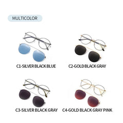 Sunglasses Polarized Clip On Sunglasses Round Optic Myopia Spectacle Eyeglass