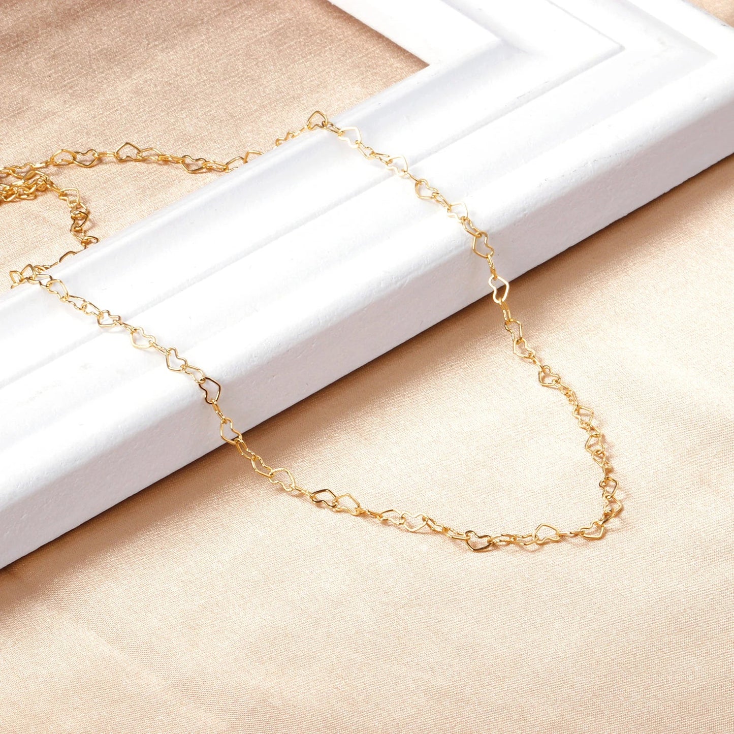 LUXUKISSKIDS Woman Collier бижутерия Golden Chains Necklaces Bohemia Star Heart Elegant Stainless Steel Jewelry Trendy