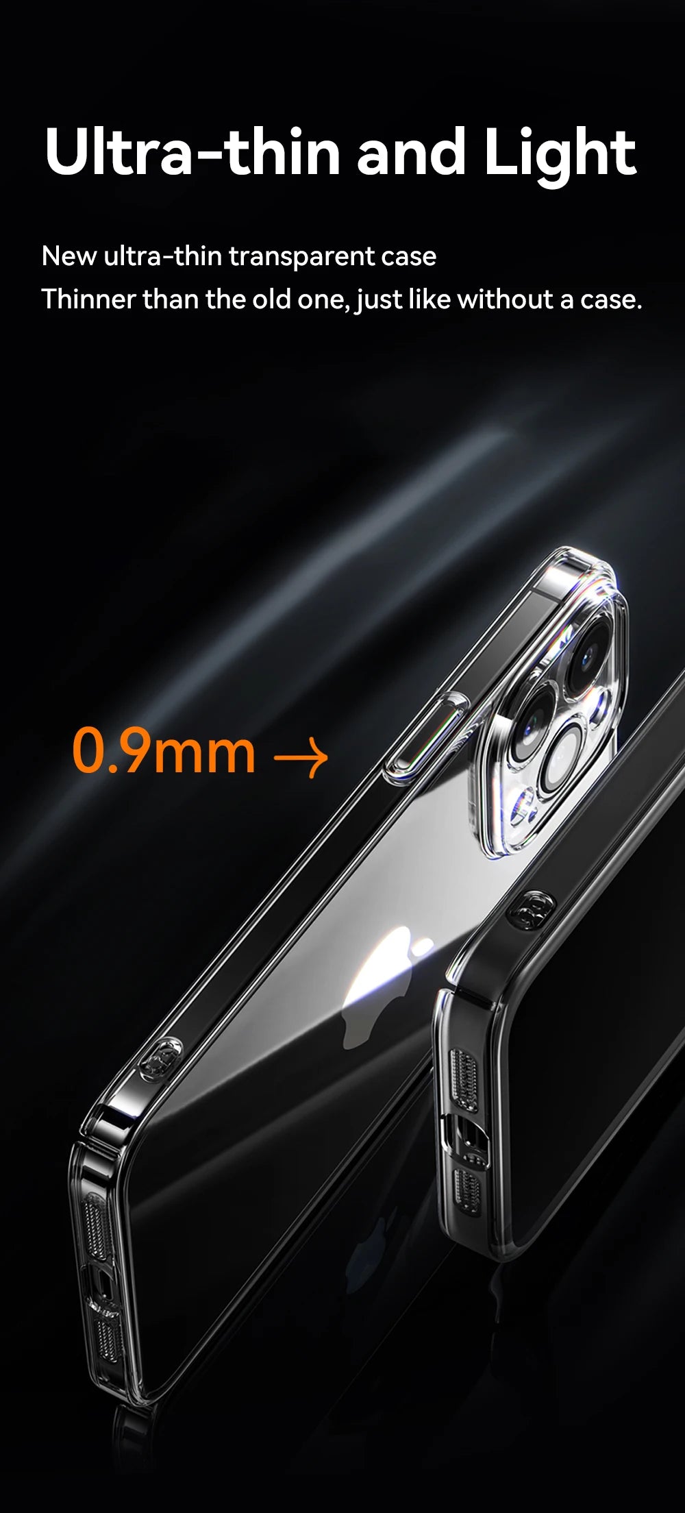 Case For iPhone 16 15 Pro Max Case Crystal Transparent PC Anti-Yellow Lens Protection Cover For iPhone 16 Pro Max Case