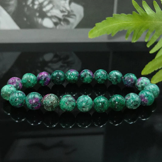 8MM Natural Epidote Zoisite Stone Bead Bracelet Homme Quartz Lava Tiger Eye Bracelet Made of Natural Stone Jewelry for Women