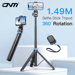 Selfie Stick Tripod for iPhone 15 14 13 12 Pro Max Plus Samsung GoPro Lightweight