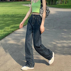 Spring Summer Women Casual Cotton High Waist Jeans Fashion Casual Ladies Pencil Pants