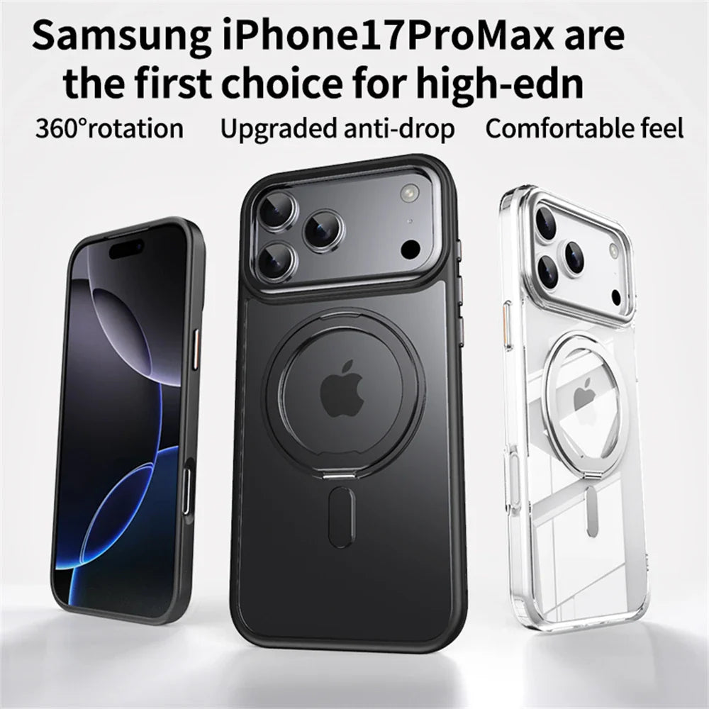 Magnetic Case for iPhone 17 Pro Max Case for iPhone 17 Air  17pro Macsafe Case Shockproof and Dropproof Hard Acrylic Case