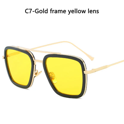Glasses Men Women Sunglasses Iron man Eyewear Steampunk Sun Glasses