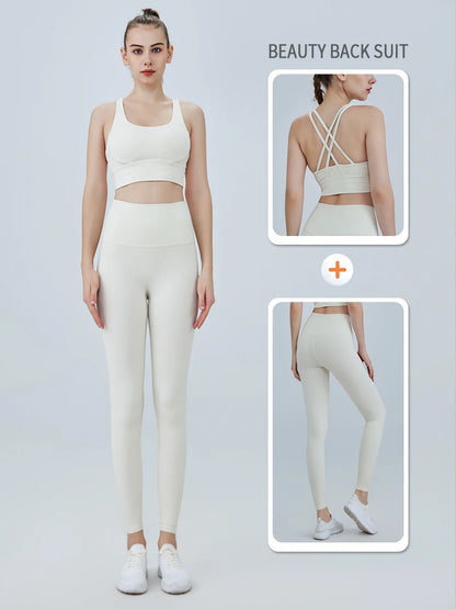 2 Piece Yoga Clothes Women's Tracksuit Athletic Wear Pilates Fitness Suit Gym Workout