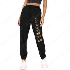 Printed Sports Sweatpants Loose Long Pants Jogger Trousers Women Casual Fitness