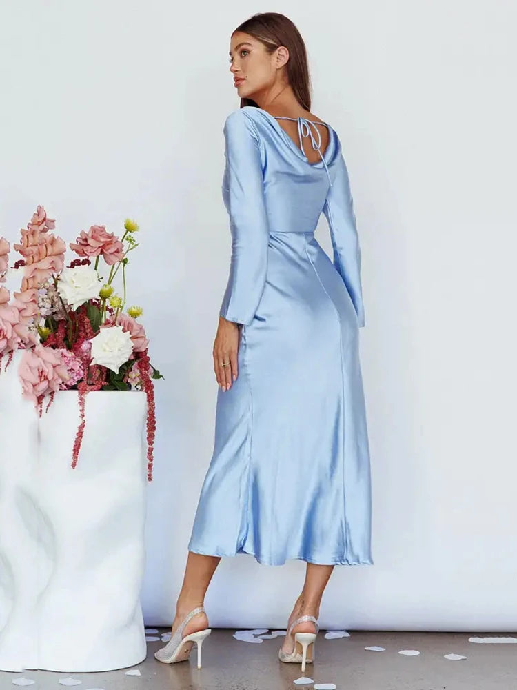 Formal attire Dresses: Long Sleeve Women's Dress Party Club Evening Dress