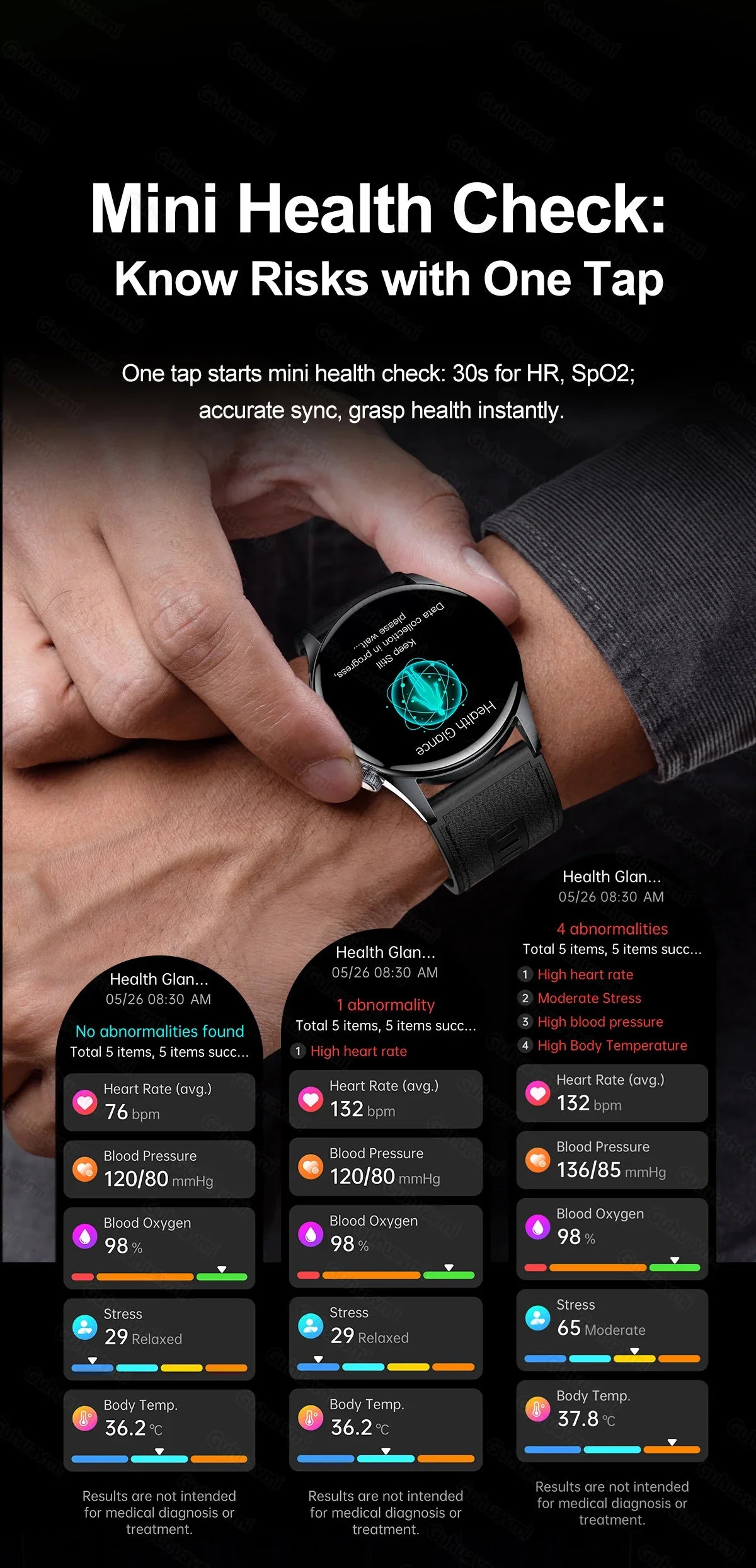 Smartwatch  AMOLED Screen Call ECG Sport Watchs