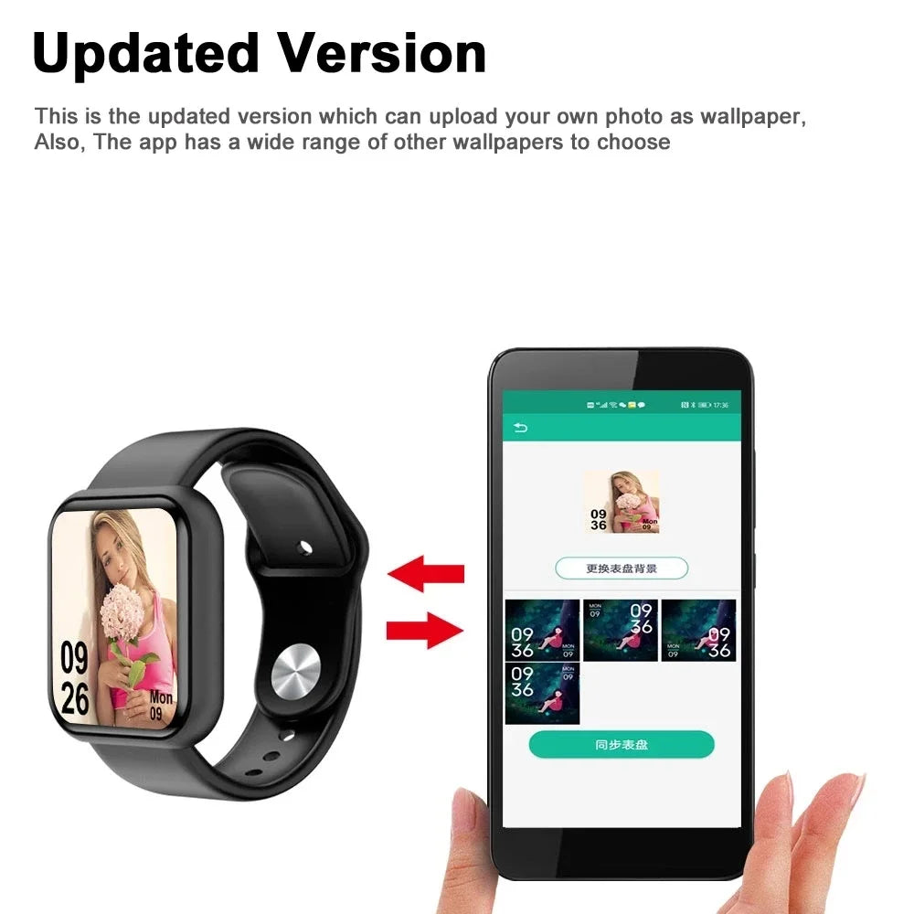 Y68 Smart Watch Color Screen Step Counting Multi Sports Mode Message Reminder Photography Music Remote Control Smart Band