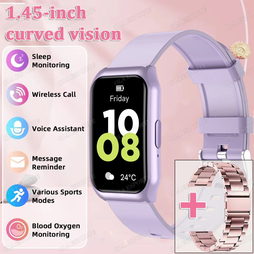 Smart Watch Women Men  AMOLED Screen Health Heart Rate Monitoring Bluetooth Call IP68 Waterproof Outdoor Sport Call Smartwatch