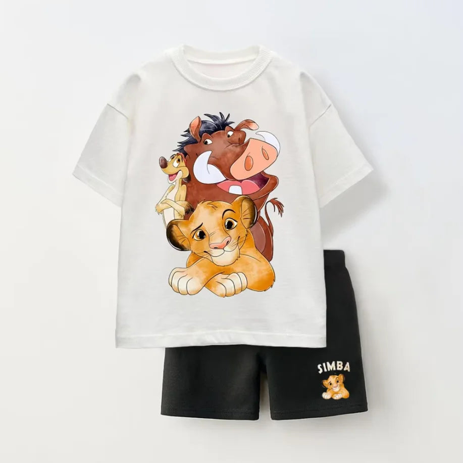 Summer Baby Clothes Sets Kids T-shirt + Shorts Children's Short Sleeve Cotton Tees Tracksuits Loose Style Kids Clothes