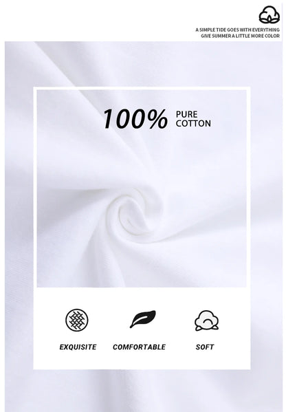 Cat Group Mountain Cartoon Cotton Trendy Summer Travel Mountain And River Cat Line Short Sleeve T-shirt Men Women Trendy Brand