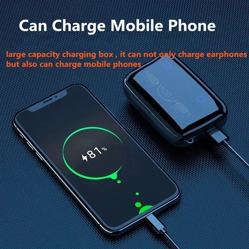 M19 Earbuds TWS Earphone M10 Intelligente Touch Control Wireless Bluetooth-compatible Headphones Waterproof LED Display With Mic