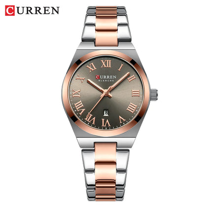 CURREN Women Watches Fashion Gold Stainless Stain Steel Ladies Watch Waterproof Quarzt Wristwatch Romatic Girlfriend Gift