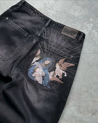 Y2K Jeans: Baggy Jeans | Black Trousers