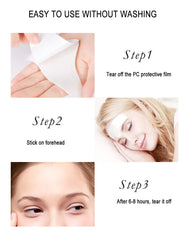 Forehead Line Removal Wrinkle Patch Forehead Firming Mask Frown Lines Treatment Stickers Hyaluronic Anti-Aging Lifting Skin Care