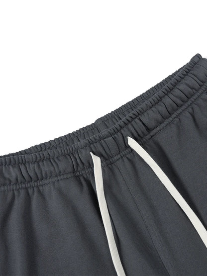 Oversize 390gsm Fabric Jogger Shorts Casual Drawstring