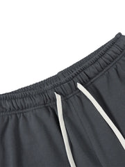 Oversize 390gsm Fabric Jogger Shorts Casual Drawstring