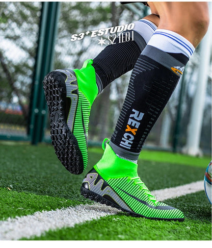 Professional Men Soccer Shoes FG/TF  Football Boots Cleats Breathable  Outdoor