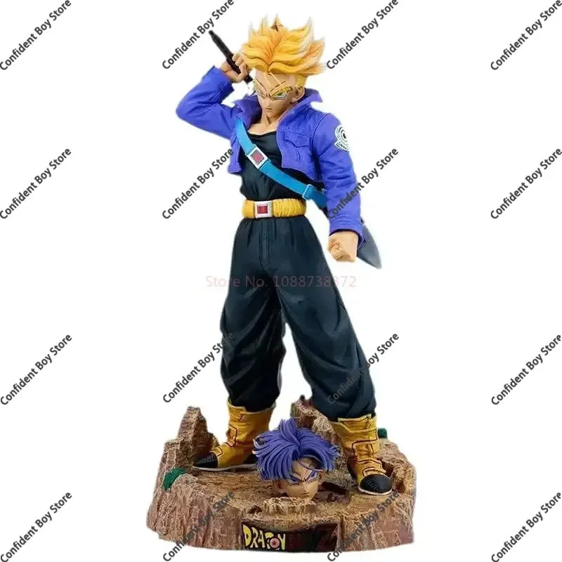 50cm Anime Dragon Ball Z Trunk Figure Dbz Super Saiyan Action Figure Model Doll Decoration Toys Gifts for Children
