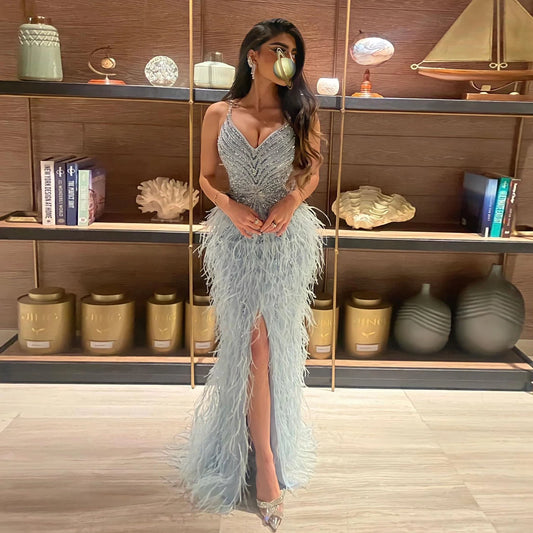 Homecoming Dresses: Prom Dresses Spaghetti Straps Dubai Evening Dress