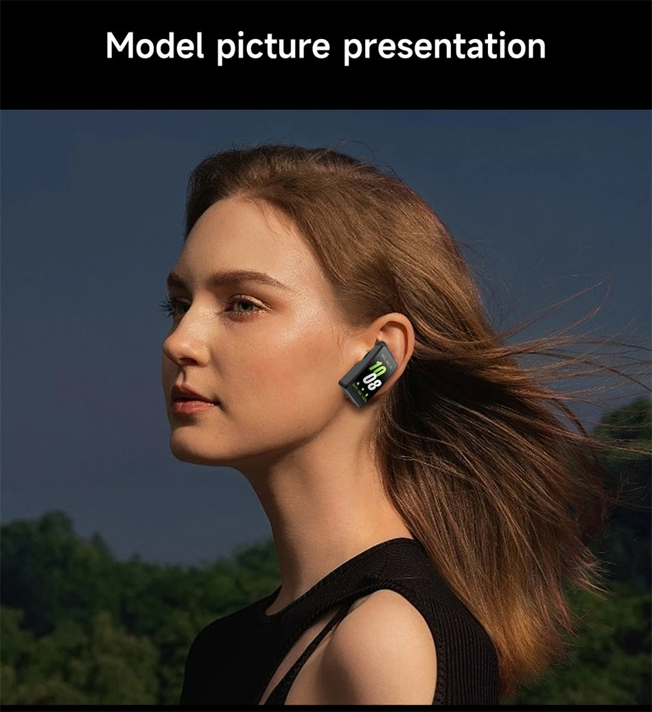 LIGE Sports Smart Watch with Earbuds Answer Make Calls 2 in 1 Bluetooth Music Watch GPS Track Fitness Smart Band for Women Men