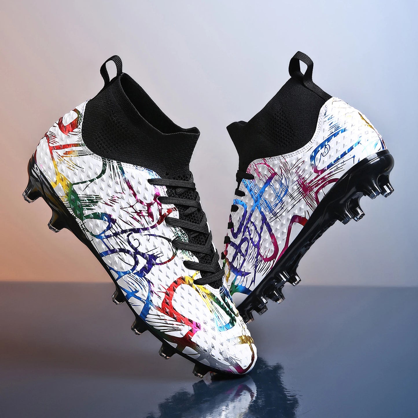 Men Soccer Shoes Children Futsal Non Slip Football Boots Grass Indoor Sports Cleats