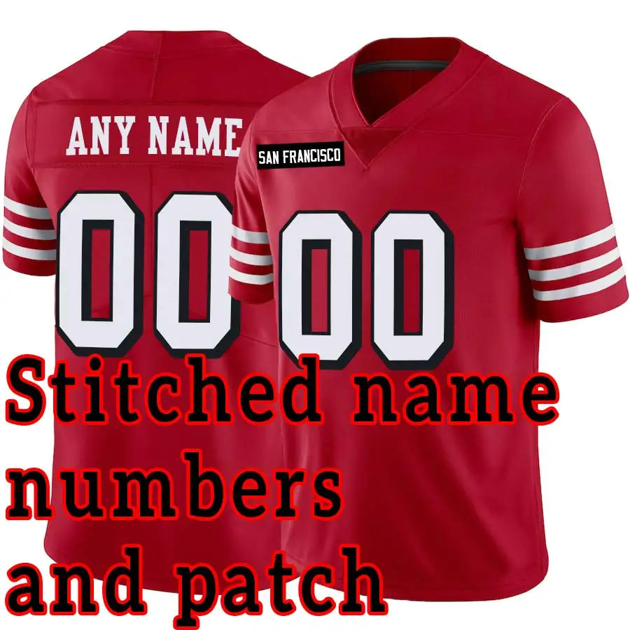 Stitched Football Jersey Custom Jacksonville,Miami,Minnesota,New England,New Orleans,San Francisco,Seattle,Tampa Bay,Tennessee,W