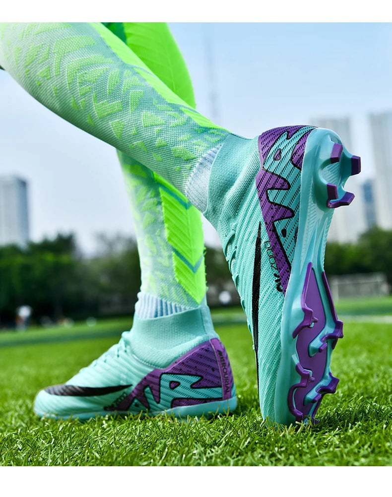 Men Soccer Shoes Grass Society Training Football Boots Cleats