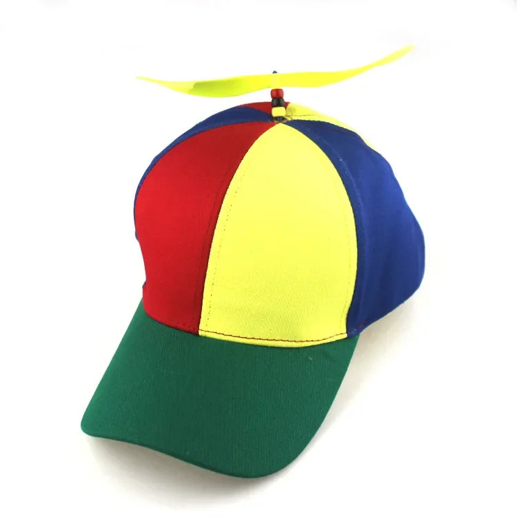 Funny Snapback Hat Helicopter Propeller Adventure Dad Hat Rainbow Bamboo Dragonfly Baseball Cap For Adult Kids Boys Girls