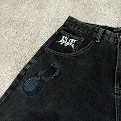 Y2K Jeans: Hip Hop Baggy Jeans | Wide Leg Trousers