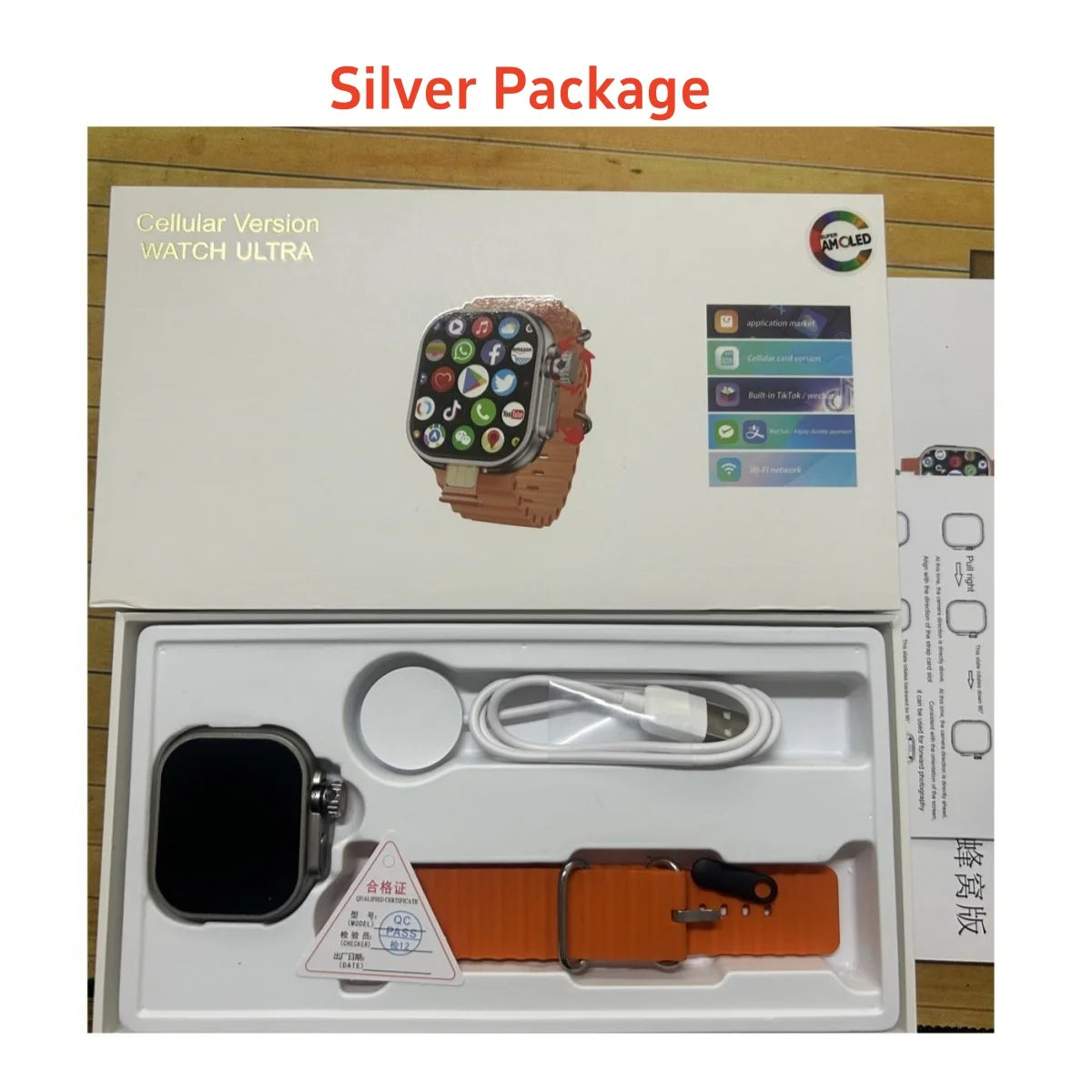 CD12 S11 Ultra 3 Smartwatch 4G 5G 2.26inch Amoled Android 12.0 Smart Watch With Rotary Camera Compass GPS WIFI 2080mAH Battery