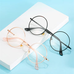 VIVIBEE Photochromic Mens Blue Light Blocking Glasses Retro UV400 Anti Glare Round Color Changing Sunglasses Computer Shades