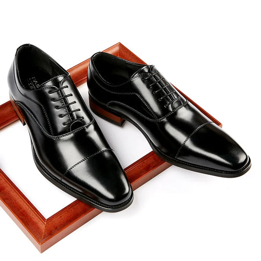 High Quality Men Dress Shoes Oxford Shoes for Men Wedding Formal Business Shoes